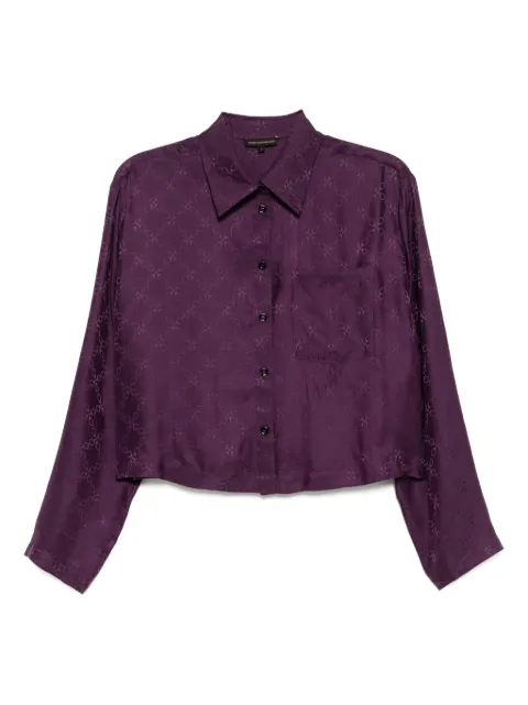 Kiki de Montparnasse Handcuff jacquard cropped PJ top