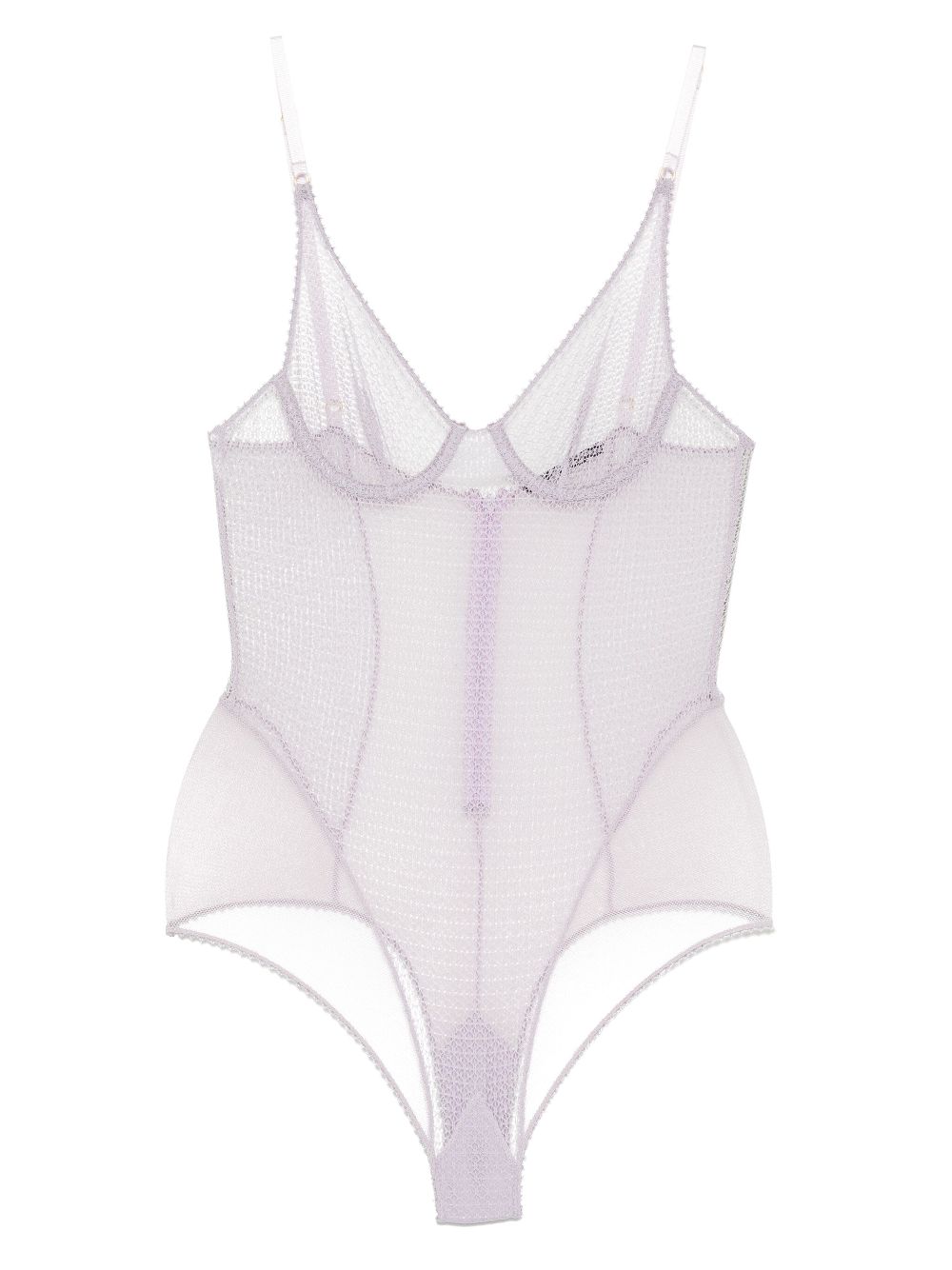 Kiki de Montparnasse Crochet bodusuit - Purple