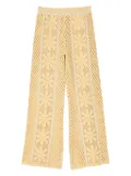 SANDRO embroidery trousers - Yellow