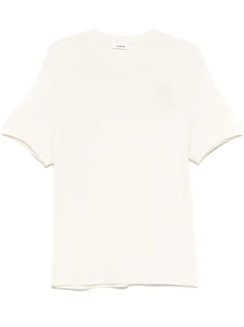 SANDRO t-shirt à col rond - Blanc - SANDRO - Modalova
