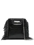 Maje mini M tote bag - Black