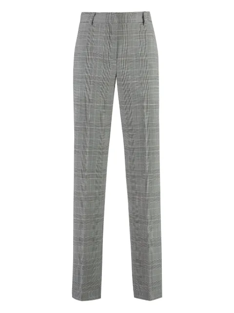PT Torino checked straight-leg trousers
