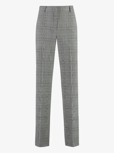 PT Torino checked straight-leg trousers
