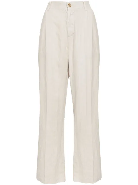 James Perse Linen pleated trousers