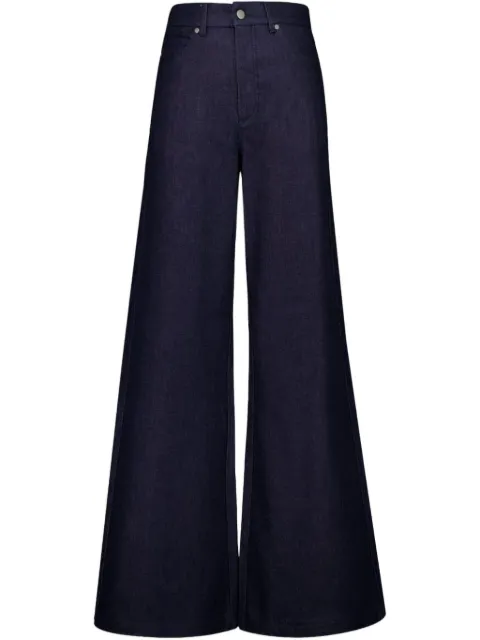 Zeus+Dione Uranus Embroidered flared jeans