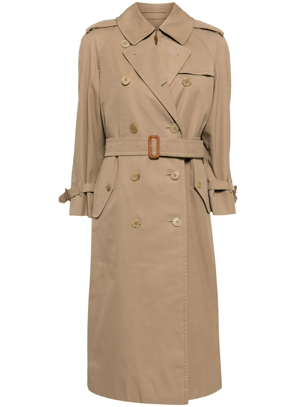 Buy Burberry Pre Owned 1990 2000s trench coat Neutrals Online