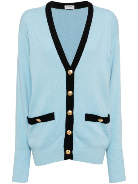 HOT SALE CHANEL 1990-2000s V-neck cardigan Women