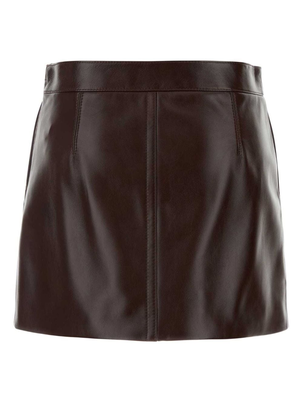 Gucci leather mini skirt - Bruin