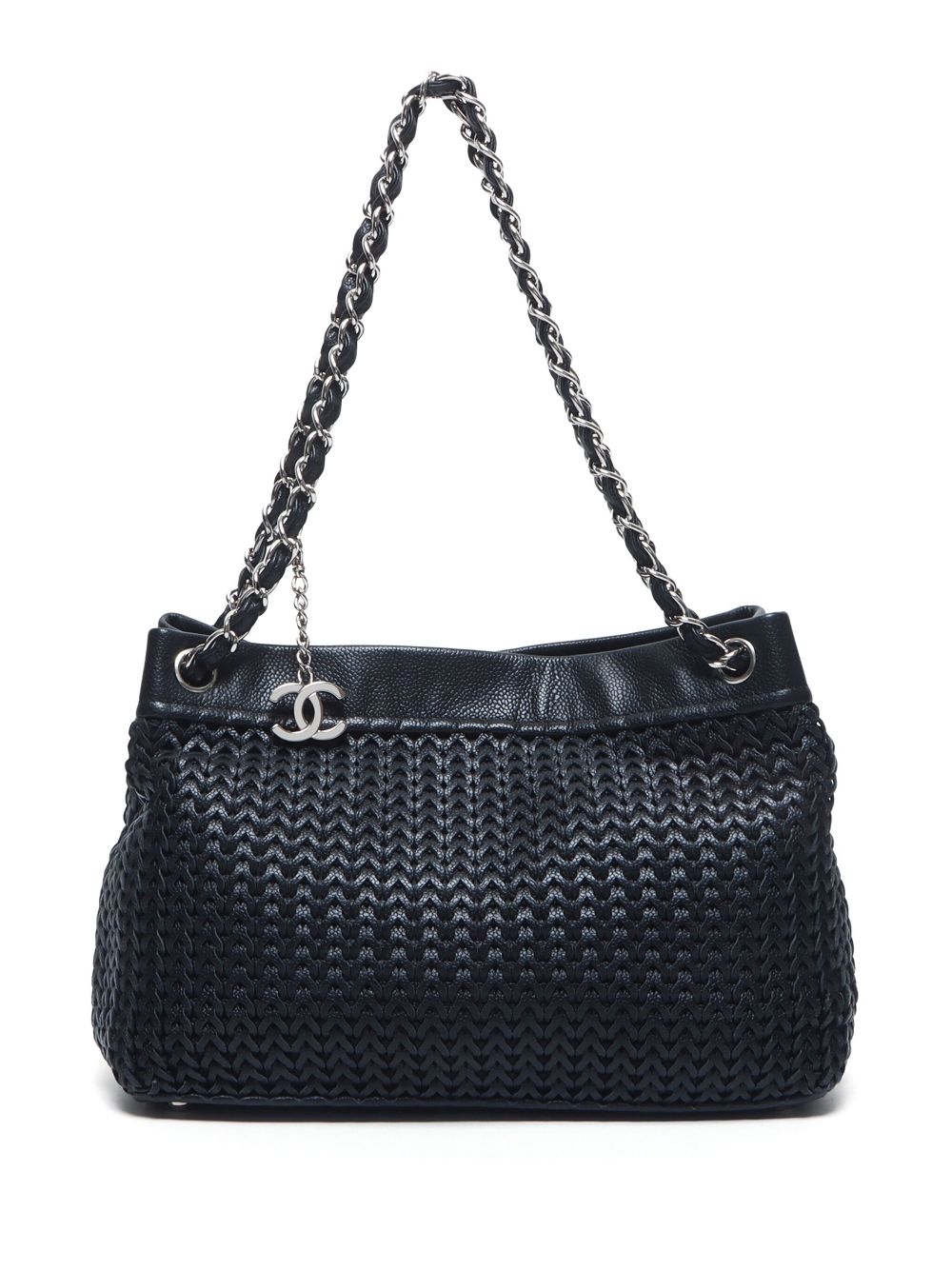 CHANEL Pre-Owned 2004-2005 woven shoulder bag – Black