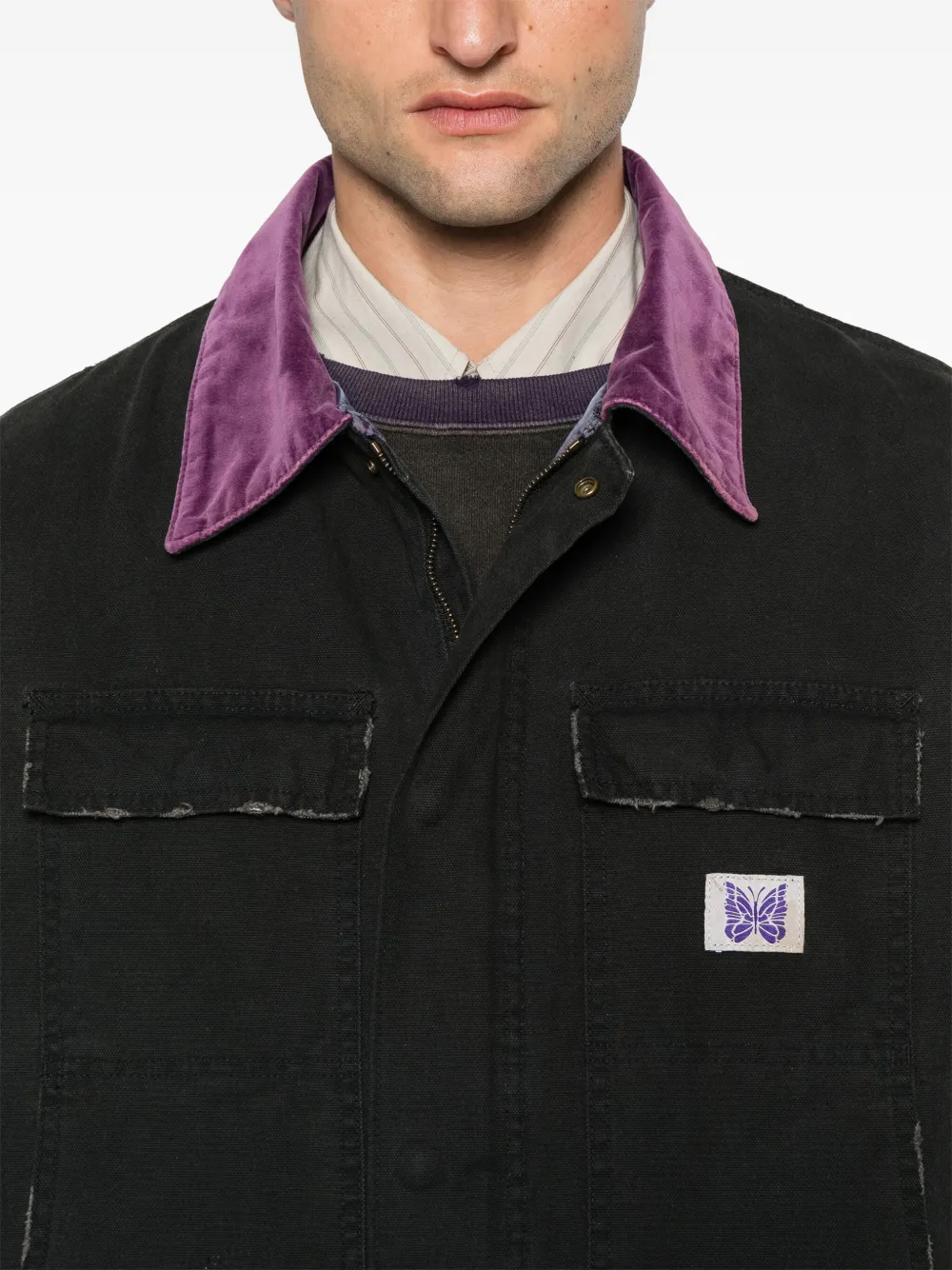 Needles Canvas shirtjack Zwart