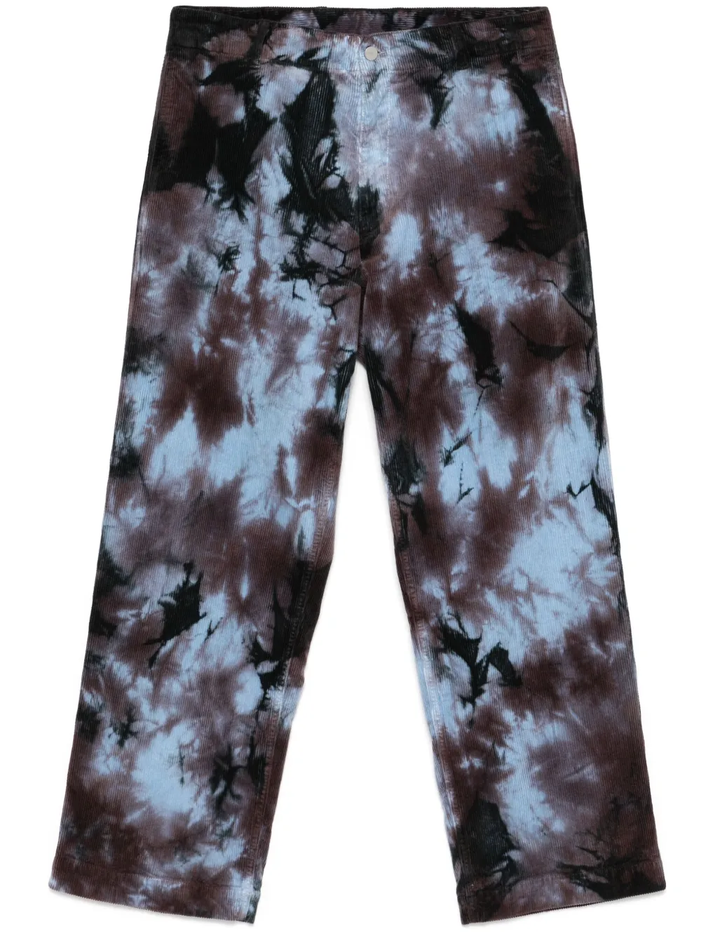 Emporio Armani Broek met tie-dye print Blauw