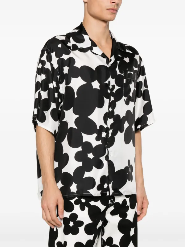 Marni フローラル シャツ | ブラック | FARFETCH JP