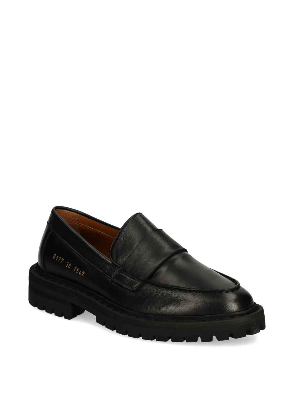 Common Projects leather loafers - Zwart