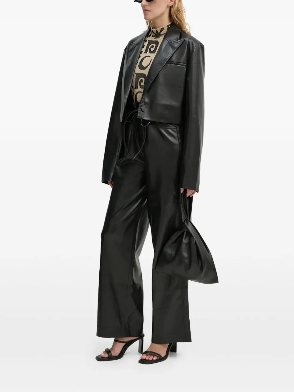 Nanushka drawstring trousers | Black | Image 1