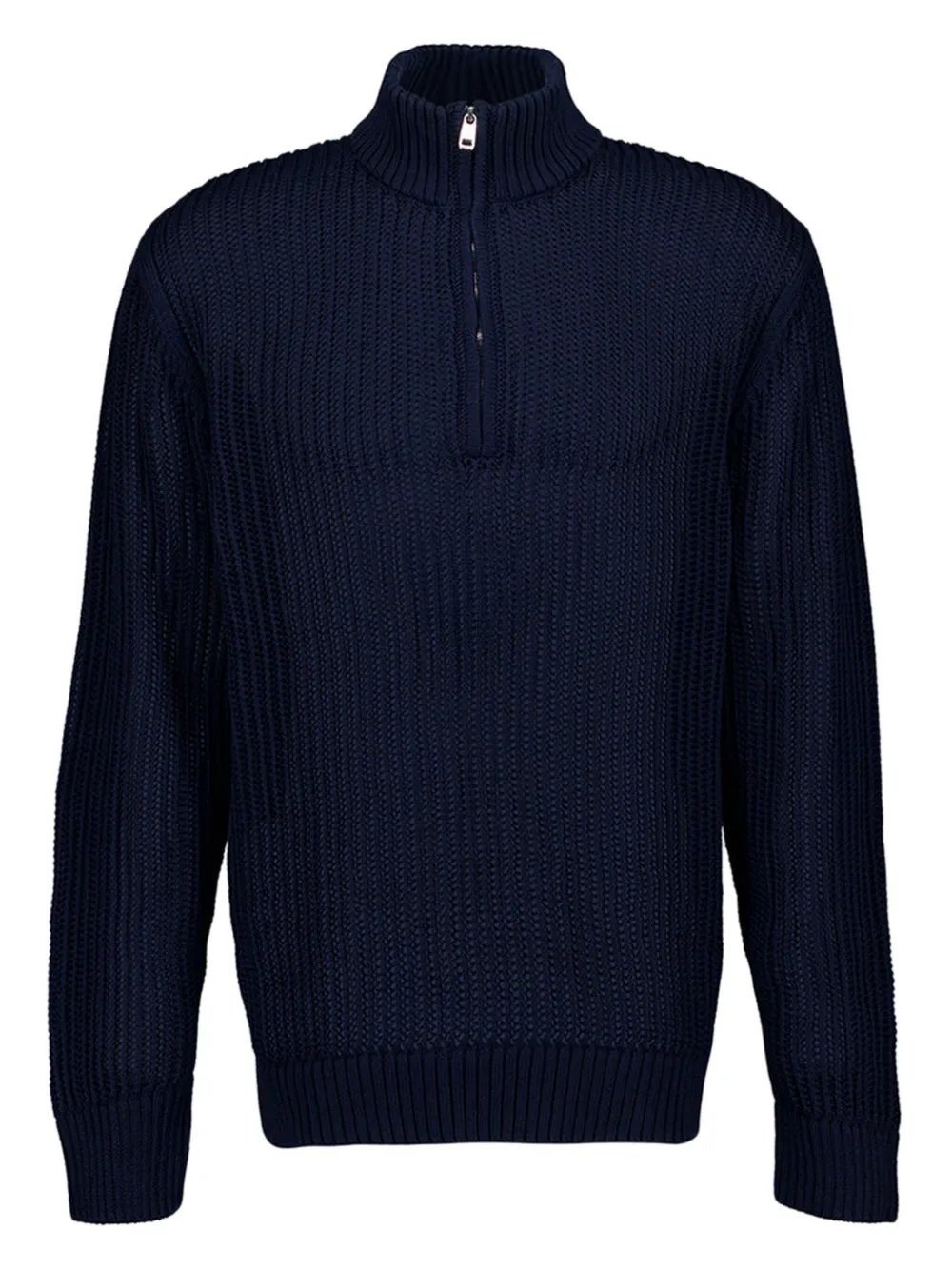 Frescobol Carioca half-zip knit sweater - ブルー Frescobol Carioca half-zip knit sweater - ブルー