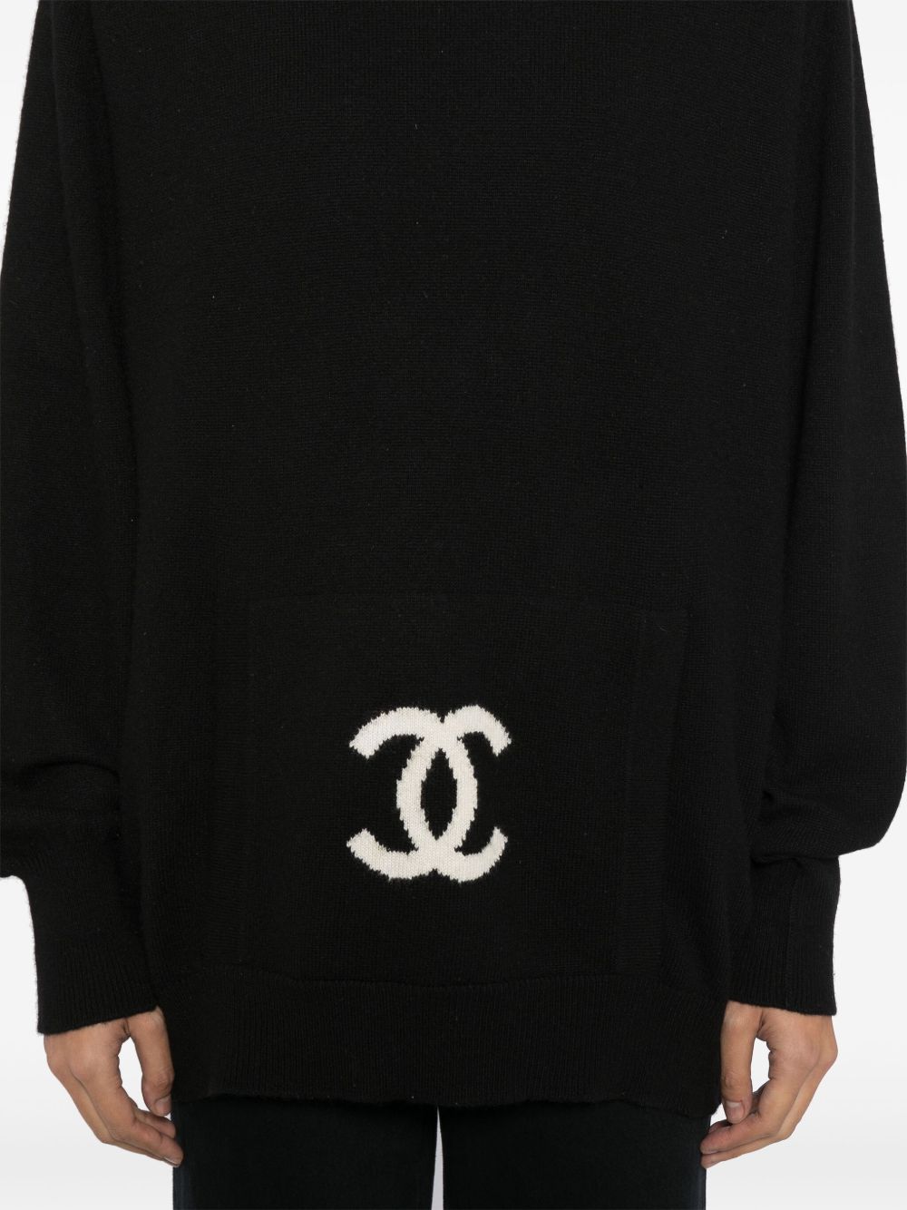 CHANEL 1994 logo-jacquard jumper Women