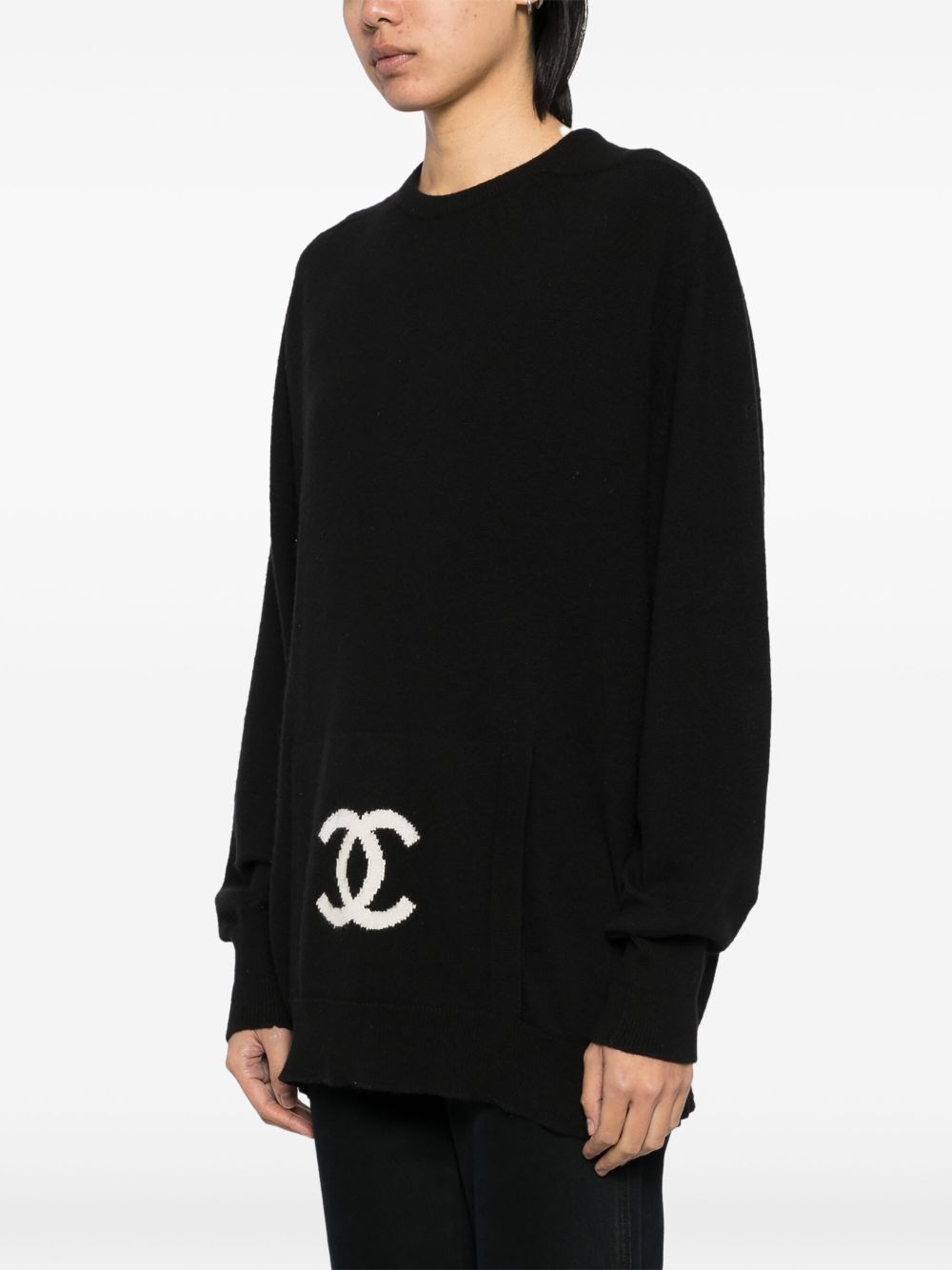 CHANEL 1994 logo-jacquard jumper Women