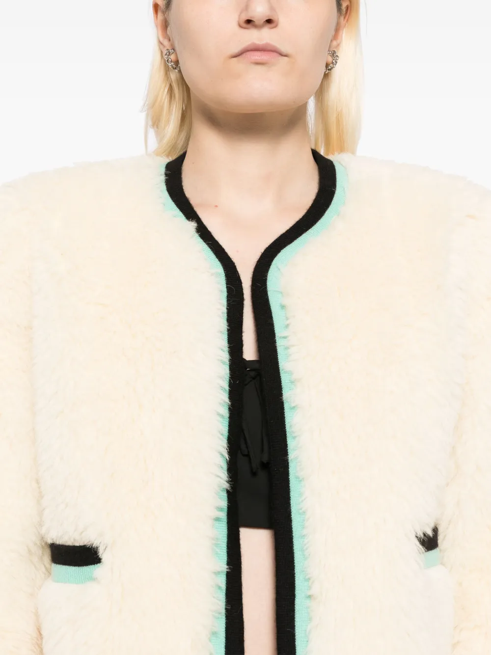 Pre-owned Chanel 1994 Long-sleeved Fur Jacket In Neutrals