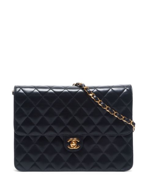 HOT SALE CHANEL 2001-2002 Half Flap shoulder bag Women