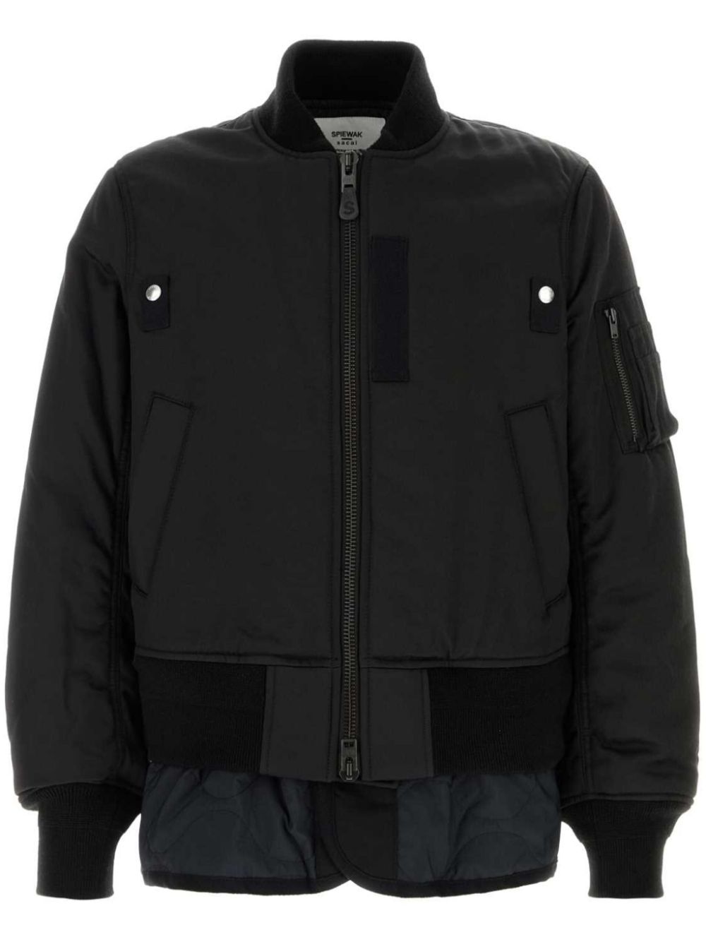 sacai bomber jacket - Black