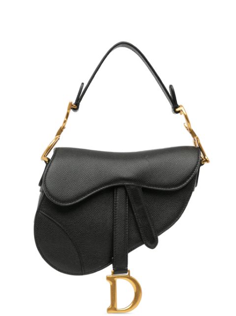 Christian Dior Pre-Owned 2020 Mini Leather Saddle shoulder bag