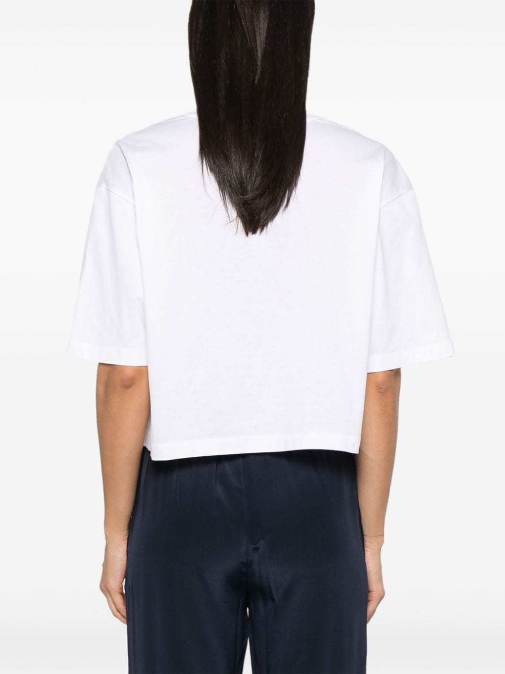 Shop Marni Logo-print T-shirt In White