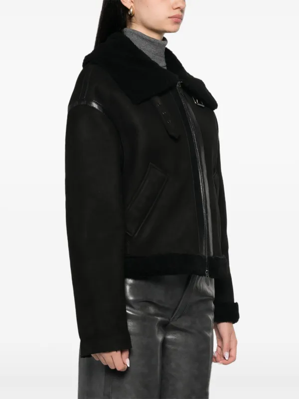 ジャケット SALVATORE SANTORO Women Jackets 48099 D BLACK Salvatore Santoro Leather Jacket | Black | FARFETCH BH