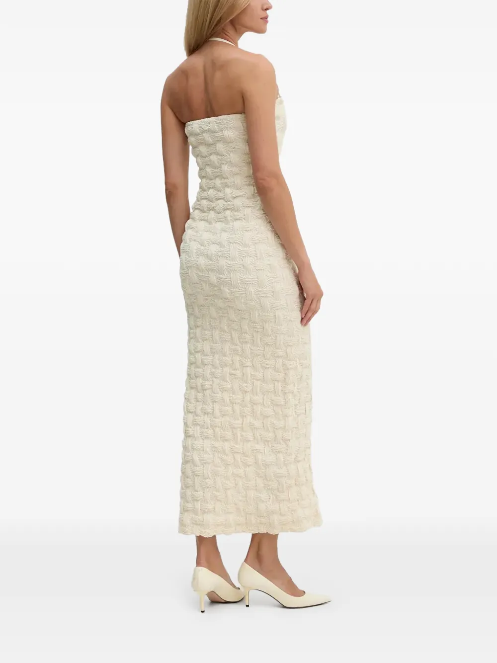 Textured Halterneck Dress