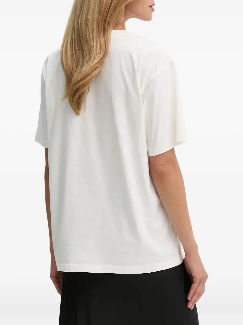 Nanushka T-shirt met geborduurd logo Wit