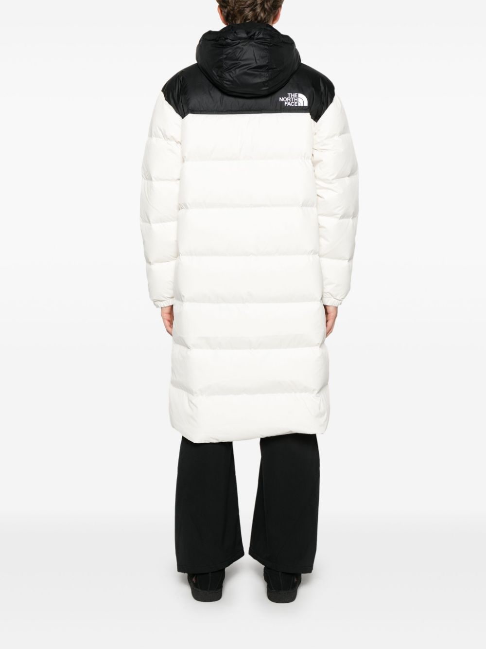 Shop The North Face Nuptse Coat In White