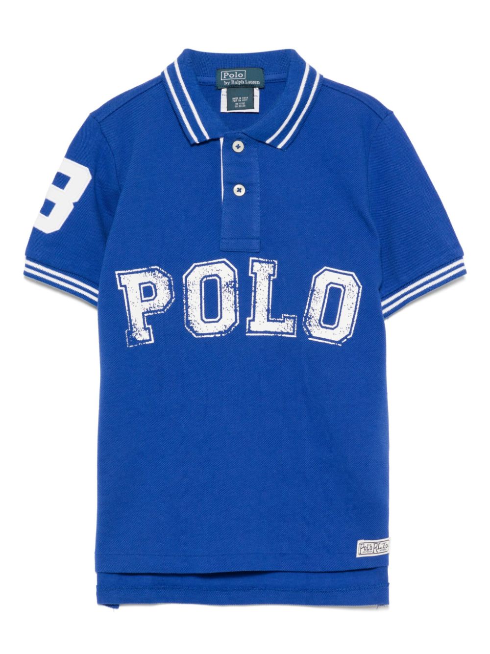 POLO RALPH LAUREN KIDS Poloshirt met logoprint Blauw