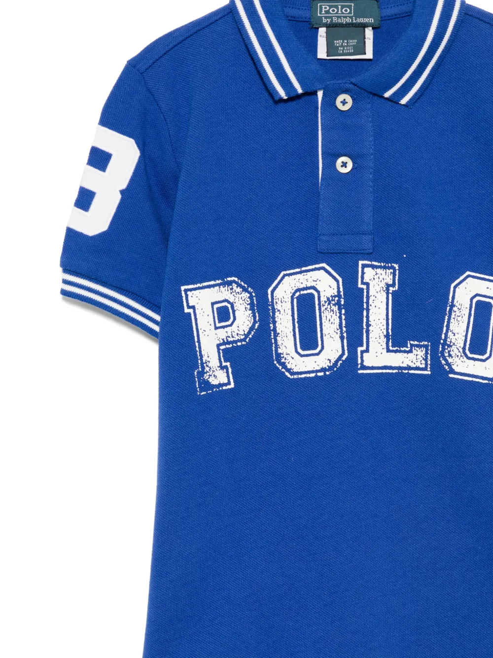 POLO RALPH LAUREN KIDS Poloshirt met logoprint Blauw