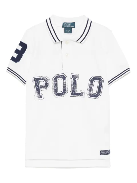 POLO RALPH LAUREN KIDS logo print polo shirt