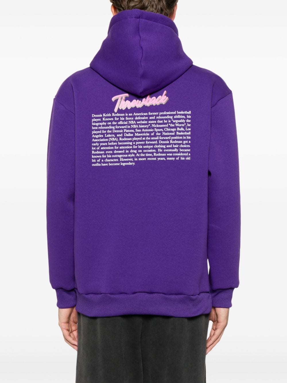 Shop Throwback Worm Hoodie In Purple