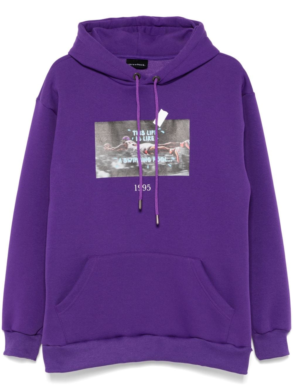 Shop Throwback Worm Hoodie In Purple