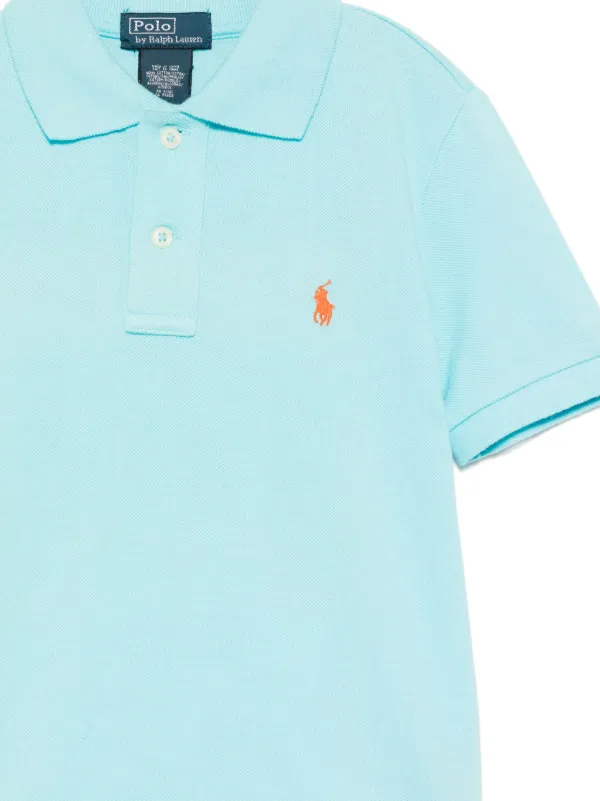 POLO RALPH LAUREN KIDS Classic Polo Shirt Blue FARFETCH PH