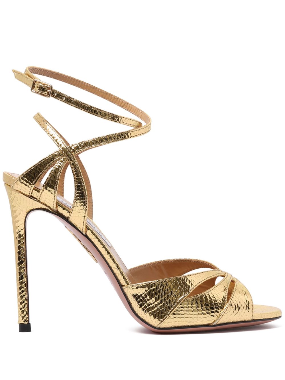 Aquazzura 105mm Moves sandals Gold