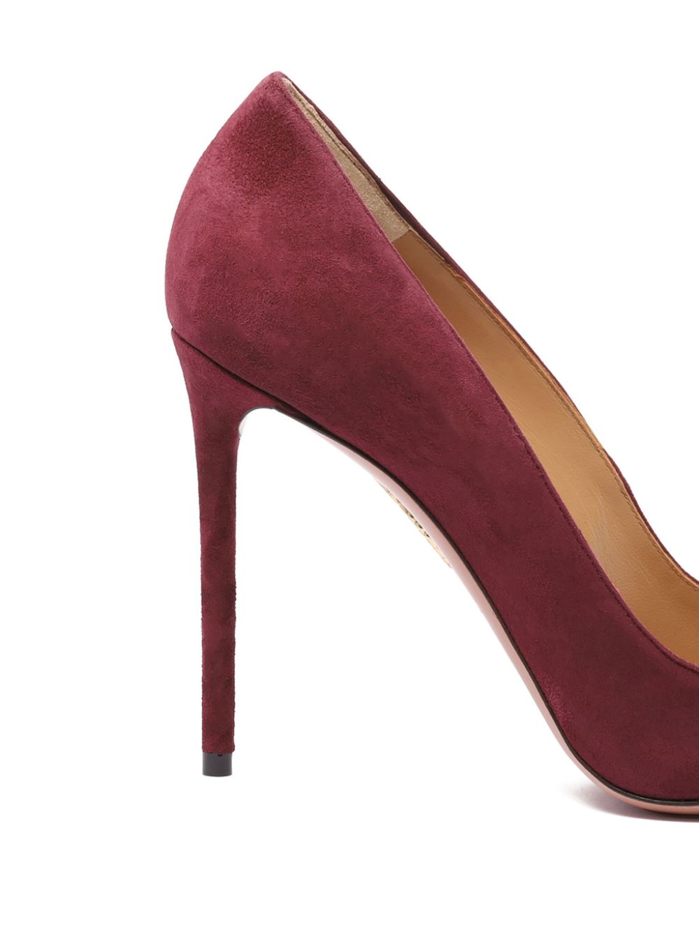 Aquazzura 105 mm Purist pumps met puntige neus Roze