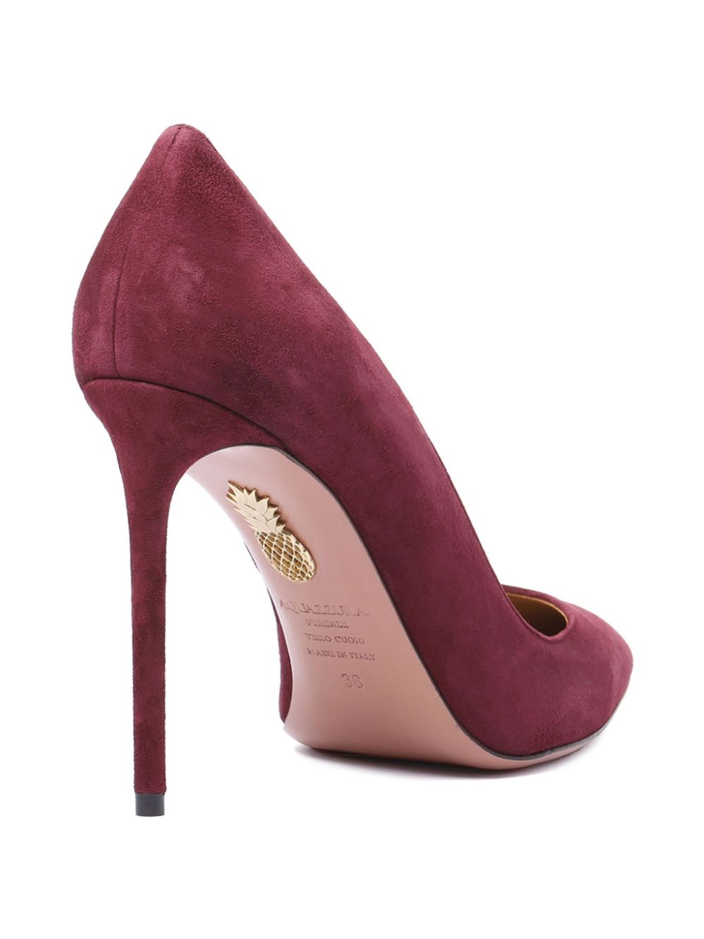 Aquazzura 105 mm Purist pumps met puntige neus Roze