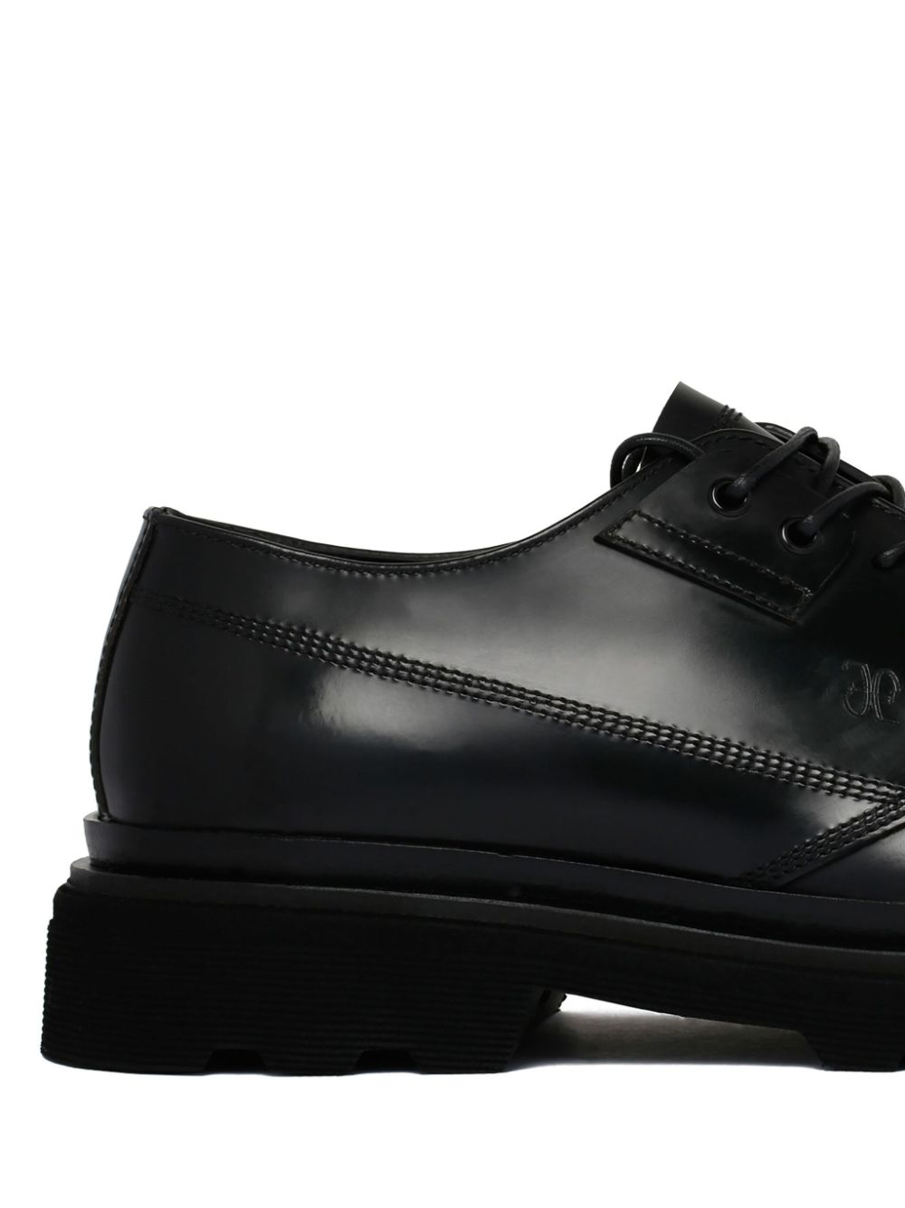 FABI LACE-UP LEATHER DERBY SHOES 