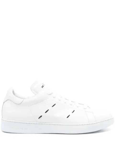Kiton stitching leather sneakers