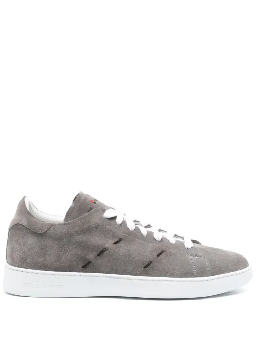 Baskets en cuir à coutures contrastantes - Kiton - Modalova