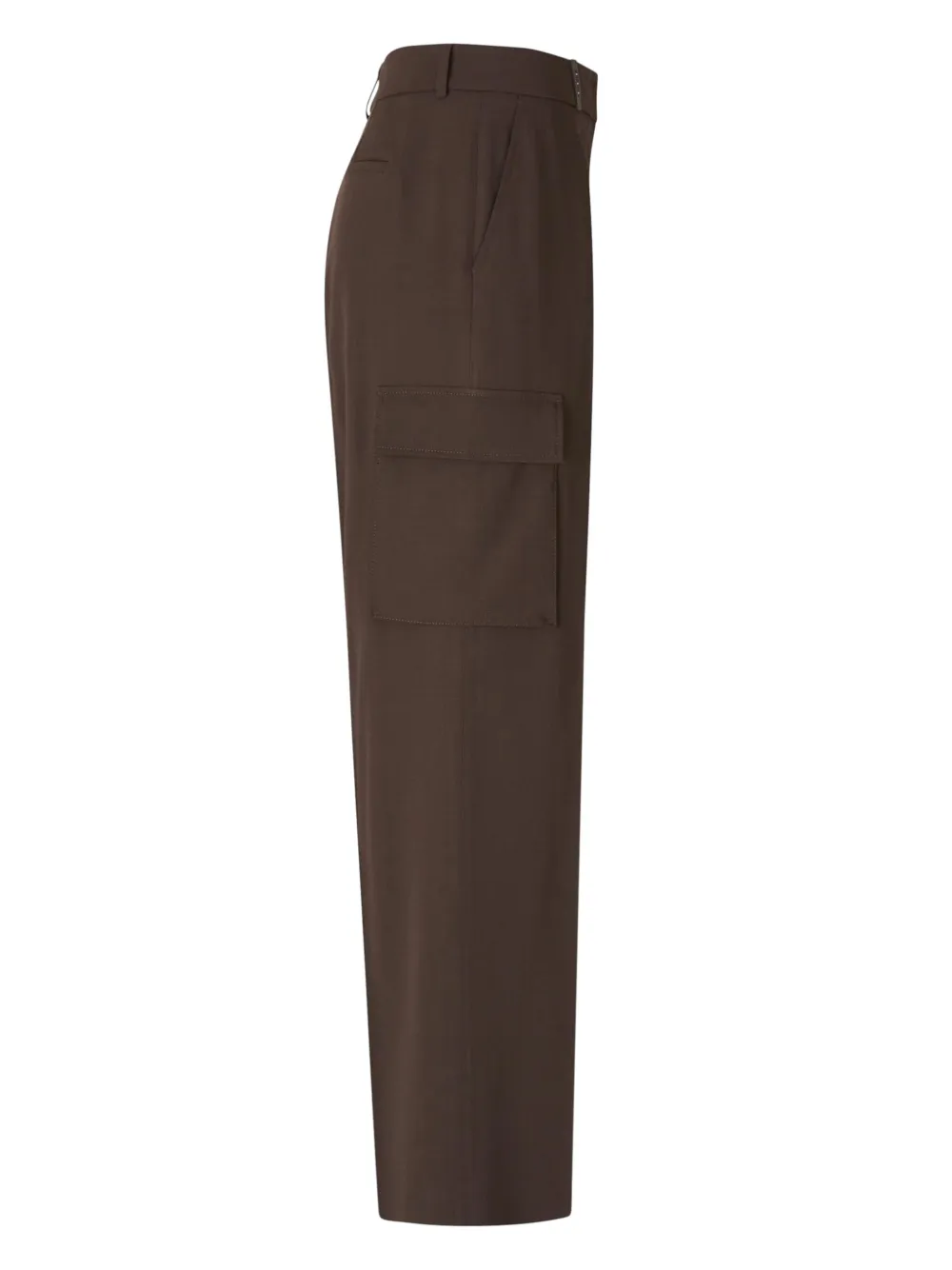Shop Peserico Tailored Trousers In Brown