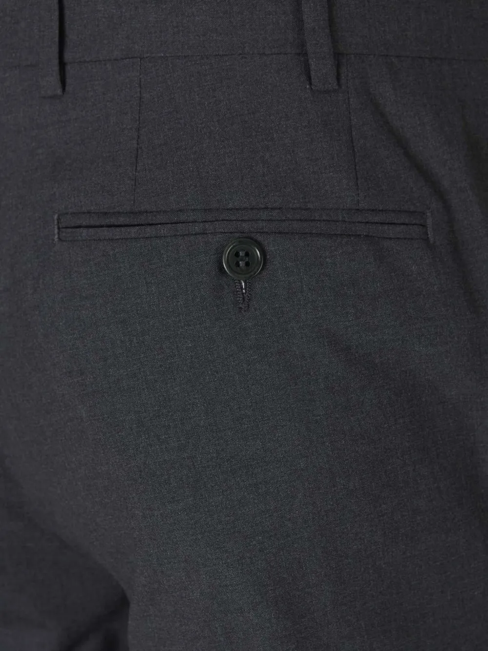 Canali Wool Tailored Trousers In Grey