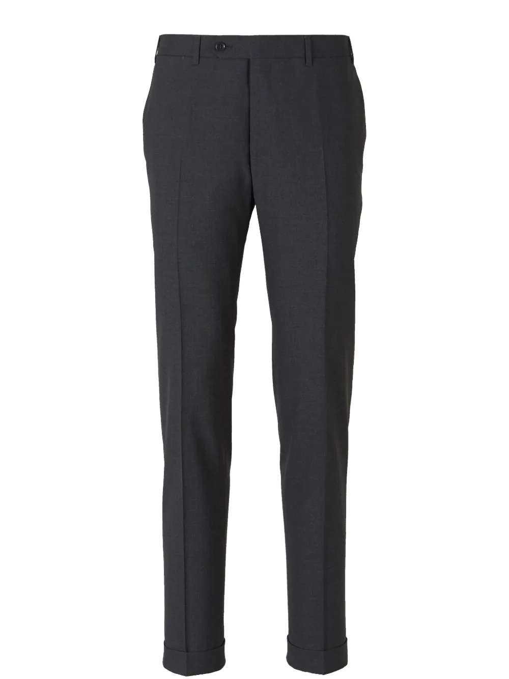Canali Wool Tailored Trousers In Grey