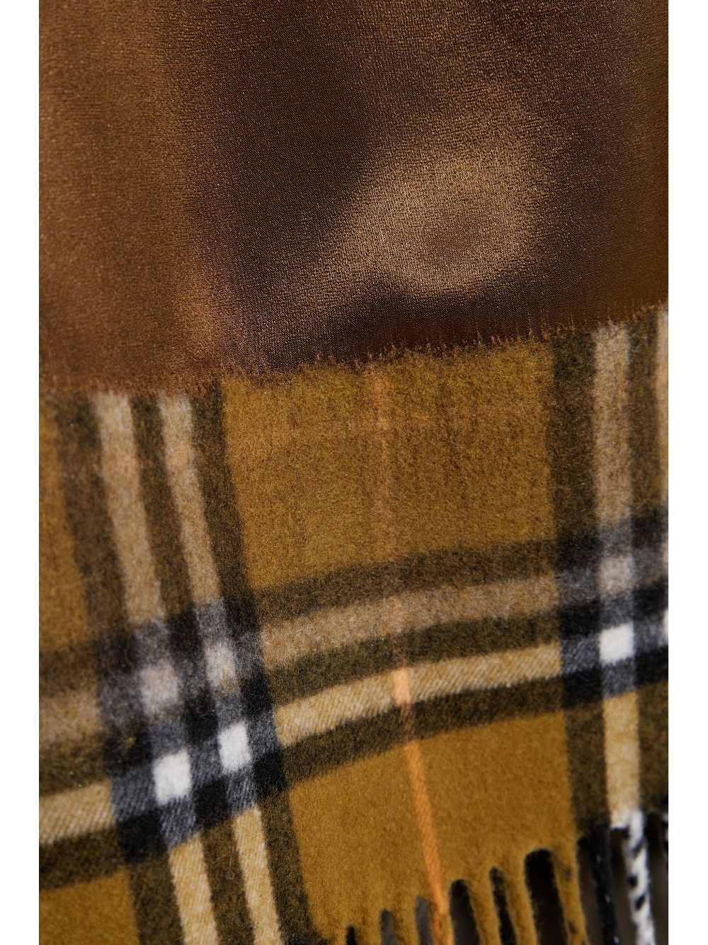 Burberry satin check scarf skirt Women