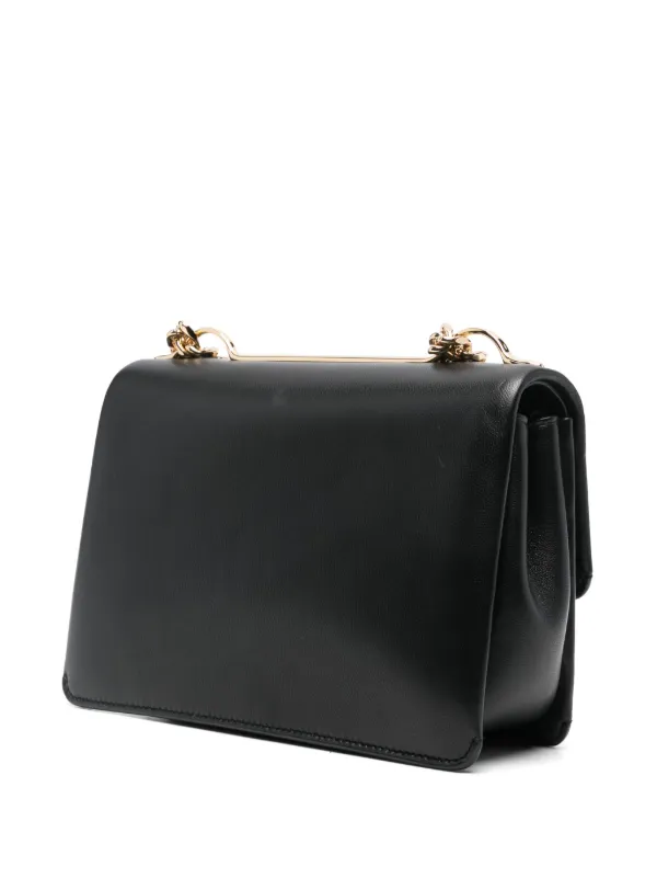 VALENTINO シグネチャー Vロゴ レザーショルダーバッグ カメラバッグ Valentino Garavani Vロゴ シグネチャー ショルダーバッグ | ブラック