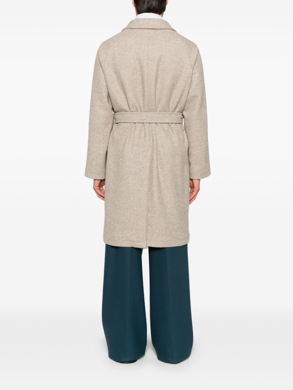 Shop Tagliatore Salomon Coat In Neutrals