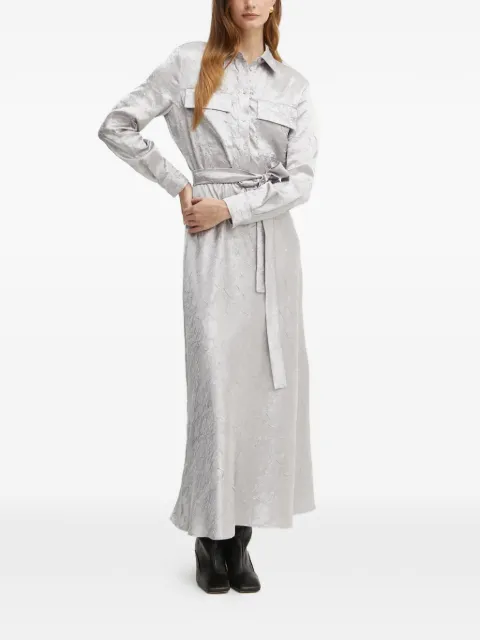 PINKO vestido camisero largo manga larga