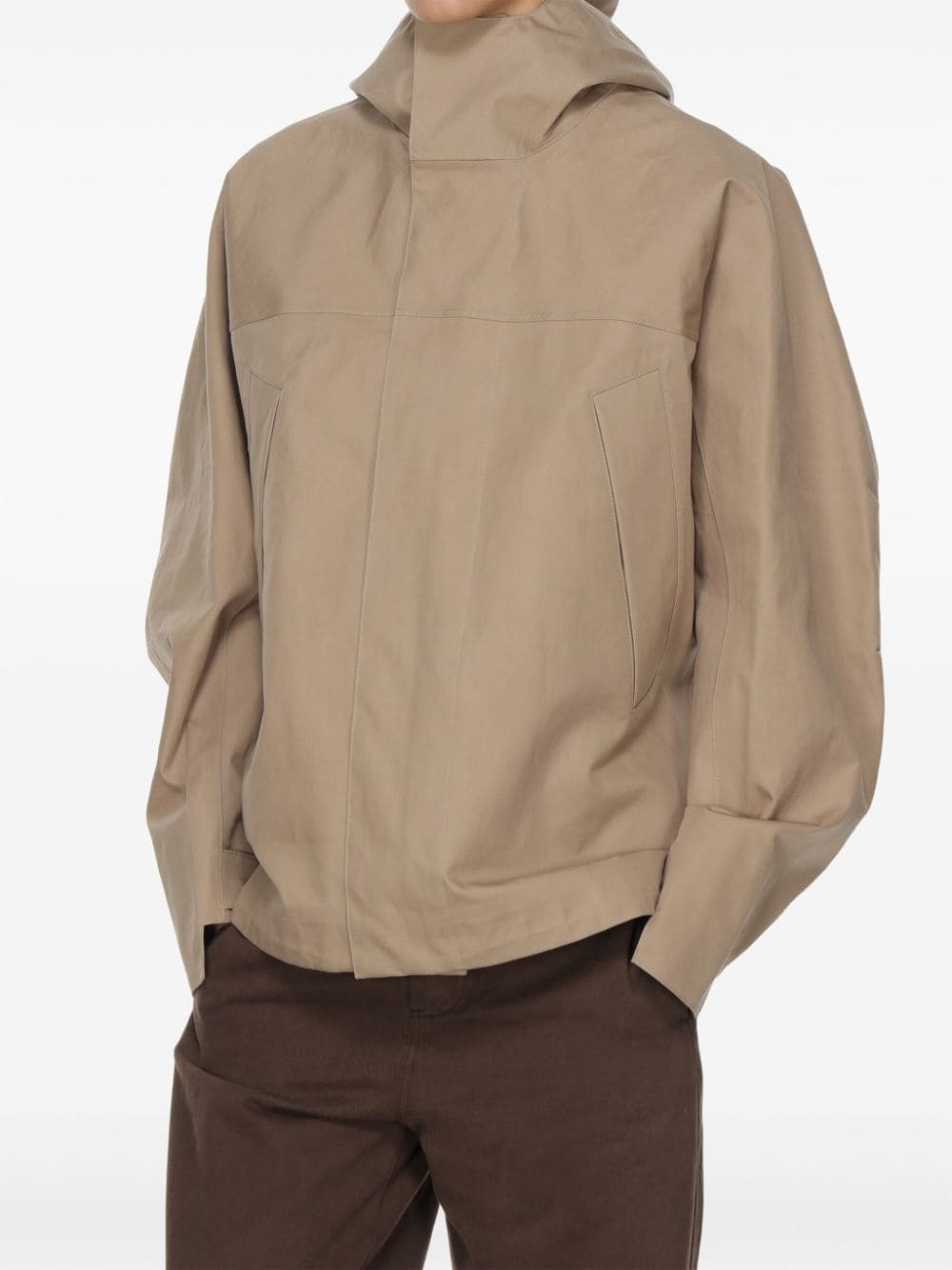 Shop Lemaire Soft Technical Jacket In 中性色